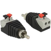 Delock 65566 Cinch Adapter [1x Cinch-stekker - 1x Bus] Zwart, Grijs, Rood