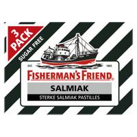 Fisherman's Friend Salmiak suikervrij 3-pack 25 Gram