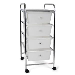 Gerimport Trolley kastje - 4 lades - verrijdbaar - 36 x 76 cm - keukentrolley