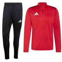 adidas Entrada 26 Trainingspak 1/4-Zip Rood Zwart