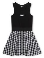 Dkny Kids robe en coton à logo imprimé - Noir