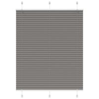 VidaXL Plissé rolgordijn 105x150 cm stofbreedte 104,4 cm antraciet