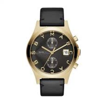 Horlogeband Marc by Marc Jacobs MBM1398 Leder Zwart 18mm