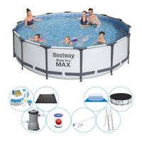 Bestway Steel Pro MAX Rond 427x107 cm - Zwembad Met Accessoires - thumbnail