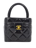 CHANEL Pre-Owned sac cabas Vanity en cuir (1995) - Noir