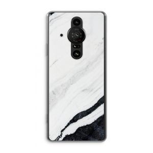 Elegante marmer: Sony Xperia Pro-I Transparant Hoesje