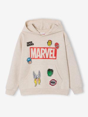Sweater met capuchon jongen AVENGERS gemêleerd beige