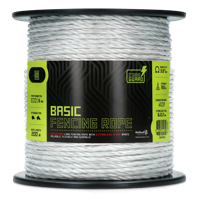 ZoneGuard 6 mm Basic afrasteringskoord wit 200 m ZoneGuard 6 mm Basic afrasteringskoord wit 200 m