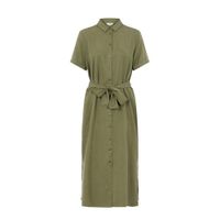 OBJECT blousejurk OBJTILDA met ceintuur groen - thumbnail