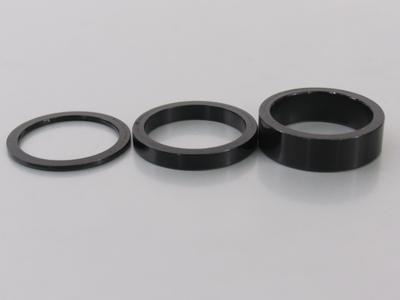 Ergotec Balhoofd spacerset 1-1/8" (ø28.6) 3-delig 2/5/10mm zwart