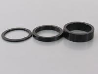 Ergotec Balhoofd spacerset 1-1/8" (ø28.6) 3-delig 2/5/10mm zwart