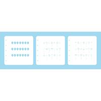 Nellie's Choice • layered combi stencil set party-1 3stuks