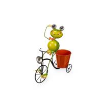 Geel Rood Groen Metaal Fiets Kikker 31,5 x 32 x 17 cm Geel Rood Groen Metaal Fiets Kikker 31,5 x 32 x 17 cm