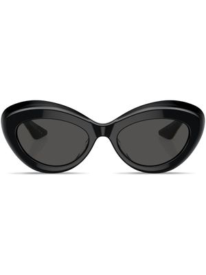 Oliver Peoples lunettes de soleil 1968c à monture papillon - Noir