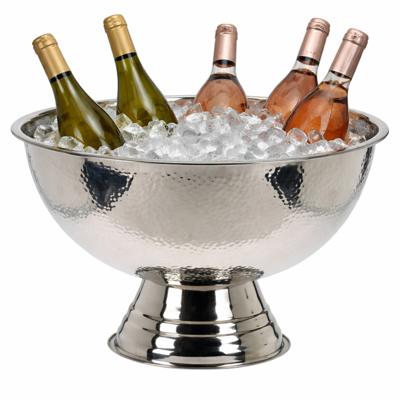 Excellent Houseware Champagnekoeler - op voet - RVS - 40x24 cm Excellent Houseware Champagnekoeler - op voet - RVS - 40x24 cm