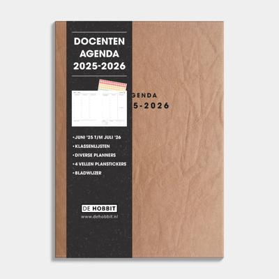 A5 Docentenagenda 2025 - 2026 Washed Kraft