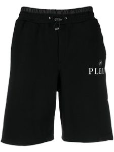 Philipp Plein short de sport à plaque logo - Noir