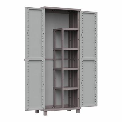 Bezemkast Terry Jrattan 368 Grijs 68 x 37,5 x 170 cm Plastic 4 Planken