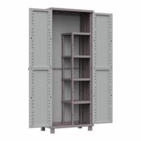 Bezemkast Terry Jrattan 368 Grijs 68 x 37,5 x 170 cm Plastic 4 Planken