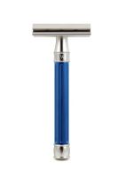 Edwin Jagger 3ONE6 double edge safety razor Blue RVS