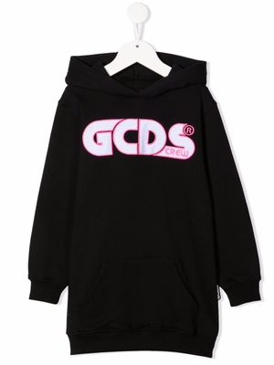 Gcds Kids hoodie à logo imprimé - Noir