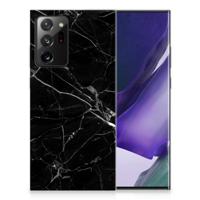 Samsung Galaxy Note20 Ultra | TPU | Siliconen hoesje | Marmer Zwart - Origineel Cadeau Vader