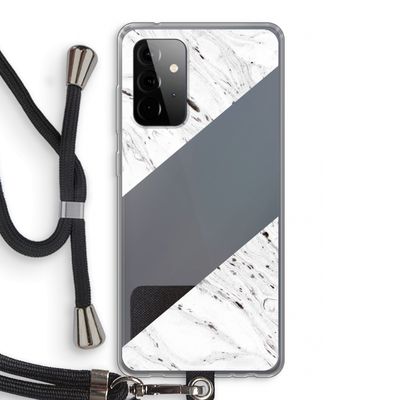 Biggest stripe: Samsung Galaxy A72 5G Transparant Hoesje met koord