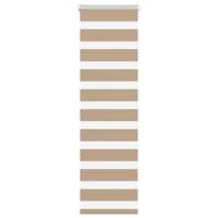 VidaXL Zebra blind 50x100 cm stofbreedte 45,9 cm polyester zandbruin VidaXL Zebra blind 50x100 cm stofbreedte 45,9 cm polyester zandbruin