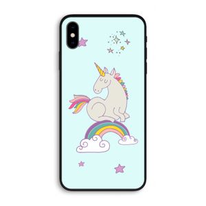 Regenboog eenhoorn: iPhone XS Max Biologisch afbreekbaar hoesje