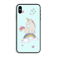 Regenboog eenhoorn: iPhone XS Max Biologisch afbreekbaar hoesje