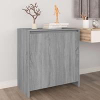 Dressoir 70x41x75 cm bewerkt hout grijs sonoma eikenkleurig