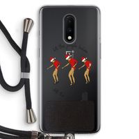 Jingle Ladies: OnePlus 7 Transparant Hoesje met koord