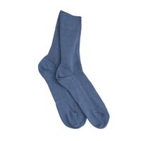 2-delige set katoenen sokken, jeansblauw Maat: 36/37