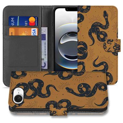 Telefoonhoesje | Met pasjeshouder | voor iPhone 16e Snakes