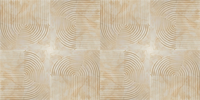 Moderne bogen vinyl tapijt beige