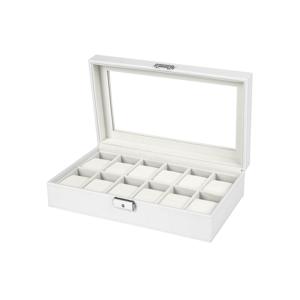 Witte horlogebox voor 12 horloges