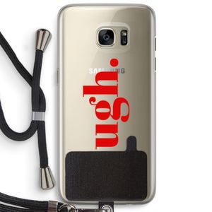Ugh: Samsung Galaxy S7 Edge Transparant Hoesje met koord