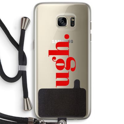 Ugh: Samsung Galaxy S7 Edge Transparant Hoesje met koord