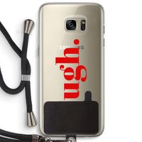 Ugh: Samsung Galaxy S7 Edge Transparant Hoesje met koord