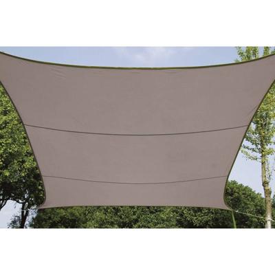 Perel Schaduwdoek, waterafstotend, 4 x 3 m, 160 g/m², polyester, rechthoek, taupe Perel Schaduwdoek, waterafstotend, 4 x 3 m, 160 g/m², polyester, rechthoek, taupe