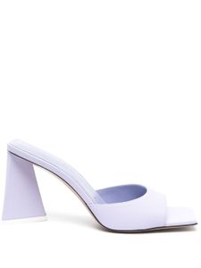 The Attico mules Mini Devon 95 mm en cuir - Violet