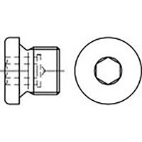 TOOLCRAFT TO-6855792 Sluitschroeven 1 1/8 Zoll Binnenzeskant (inbus) DIN 908 Staal 10 stuk(s) - thumbnail