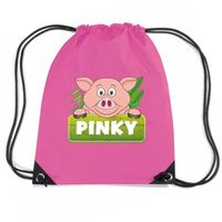 Pinky the Pig varkens trekkoord rugzak / gymtas roze voor kinderen   -