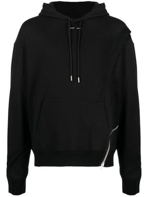 HELIOT EMIL hoodie en coton biologique à fermeture zippée - Noir
