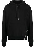 HELIOT EMIL hoodie en coton biologique à fermeture zippée - Noir - thumbnail