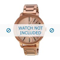 Diesel horlogeband DZ5418 Staal Rosé 18mm - thumbnail