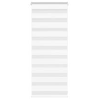 Zebra rolgordijn 60x100 cm stofbreedte 55,9 cm polyester wit
