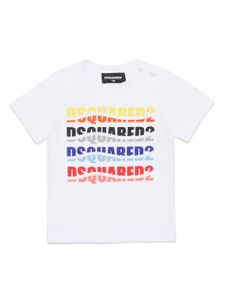 DSQUARED2 KIDS t-shirt à imprimé ondulé - Blanc