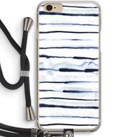 Ink Stripes: iPhone 6 / 6S Transparant Hoesje met koord