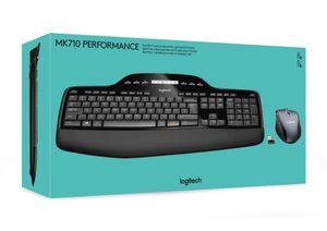 Logitech MK710 Performance toetsenbord Inclusief muis RF Draadloos QWERTY Scandinavisch Zwart